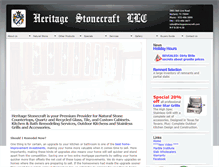 Tablet Screenshot of heritagestonecraft.com